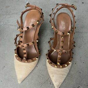 Valentino Garavani
Women's Ankle Strap Espadrille Wedge Sandals